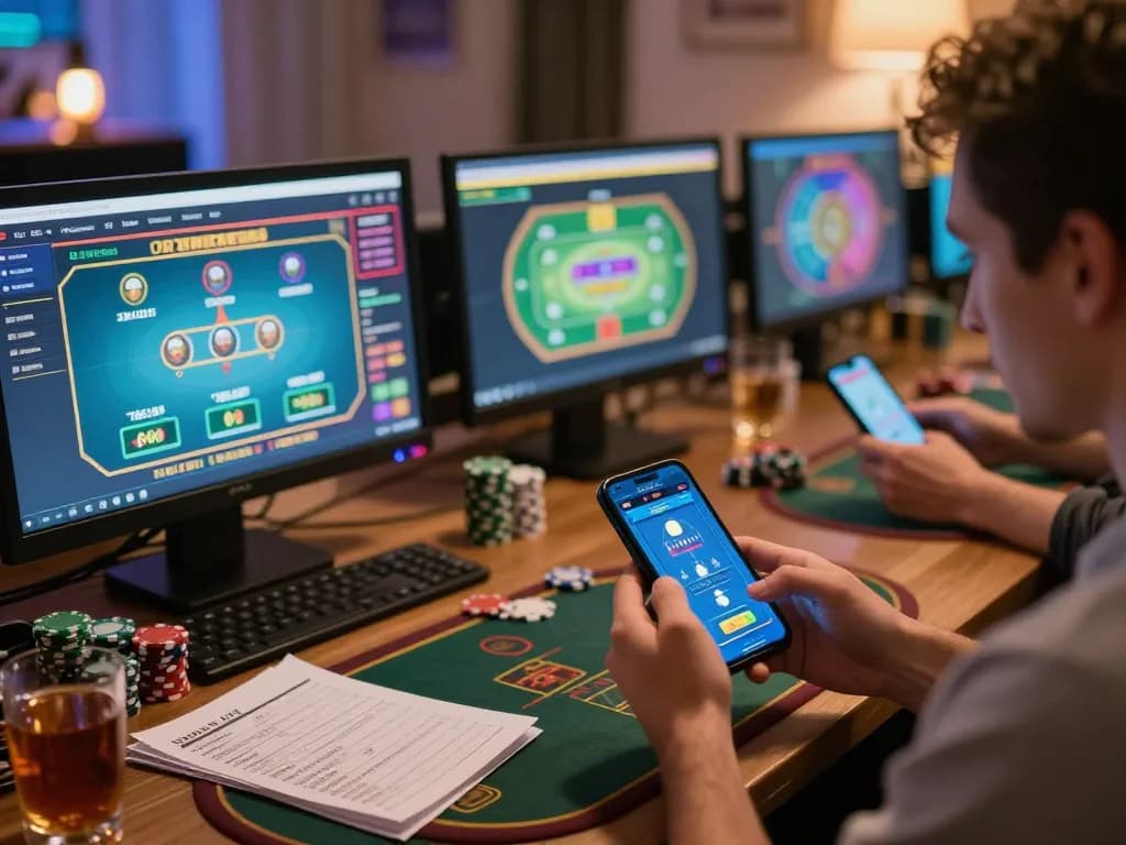 Engaged player using uu88 gaming app on smartphone for strategic online betting