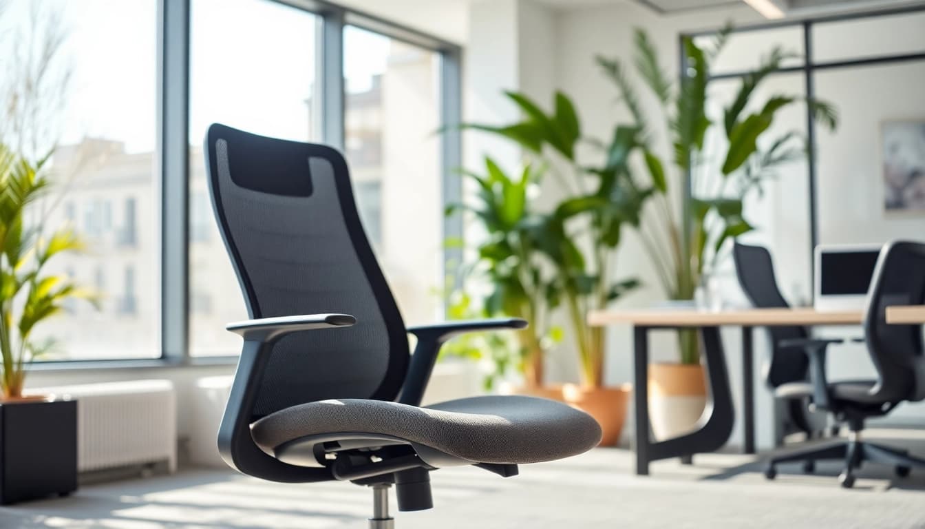 Herman Miller Mirra im Fokus, präsentiert in einem modernen Büro mit natürlichem Licht.