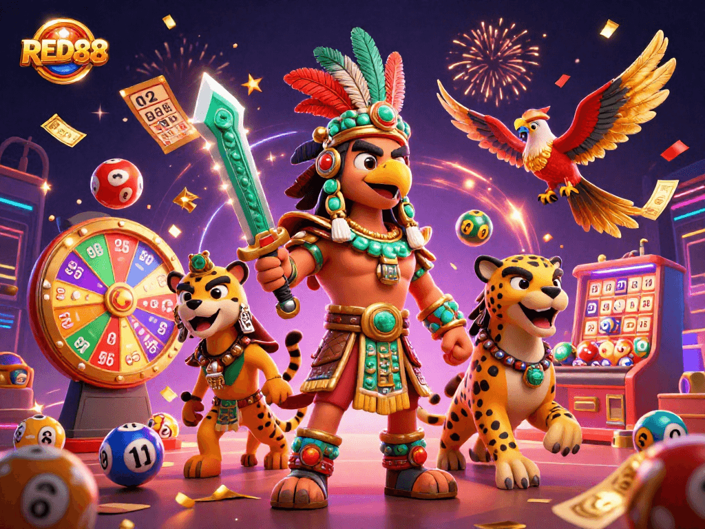 Experience the excitement of RED88 with dynamic casino games and festive visuals