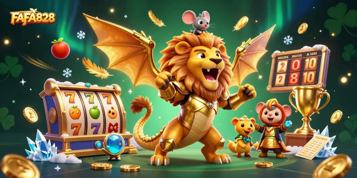 Experience thrilling wins at FAFA828 with a vibrant chimera and engaging slot elements!