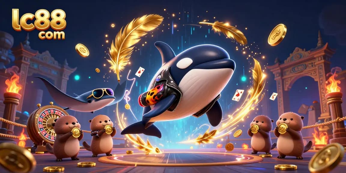 Experience thrilling wins at lc88 com with a vibrant casino scene featuring captivating characters.