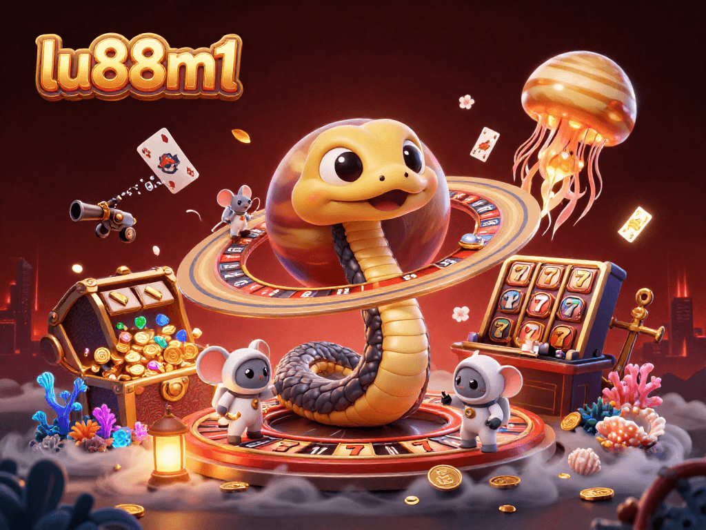 Join the cosmic gambling adventure at lu88m1, where astronaut mice bet on Saturn's roulette rings!