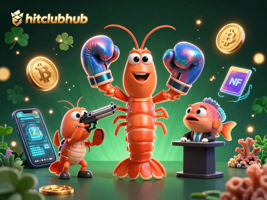 Hitclubhub showcases animated creatures competing in an exciting gaming atmosphere, enriching online casino experience.