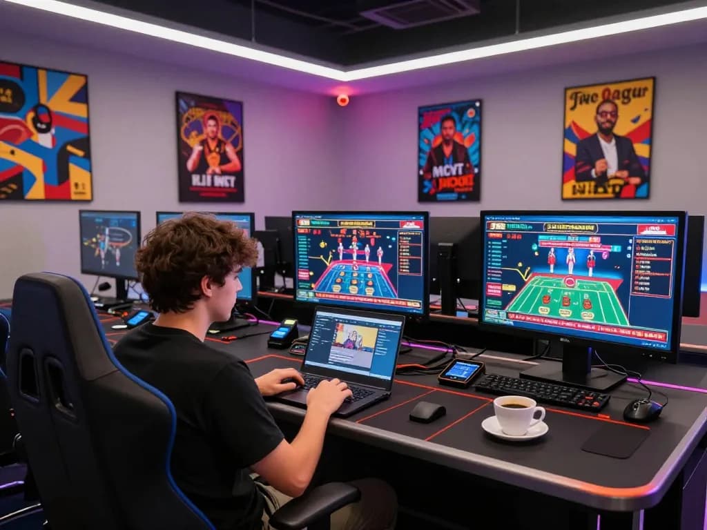 Engaging in MK8 online gambling from a well-organized home gaming setup