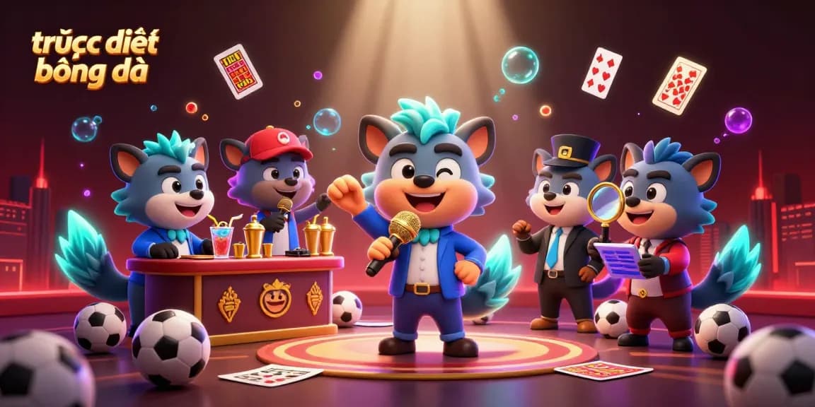 Bet on trực tiếp bóng đá with excitement and interaction in this vibrant sports betting arena illustration.