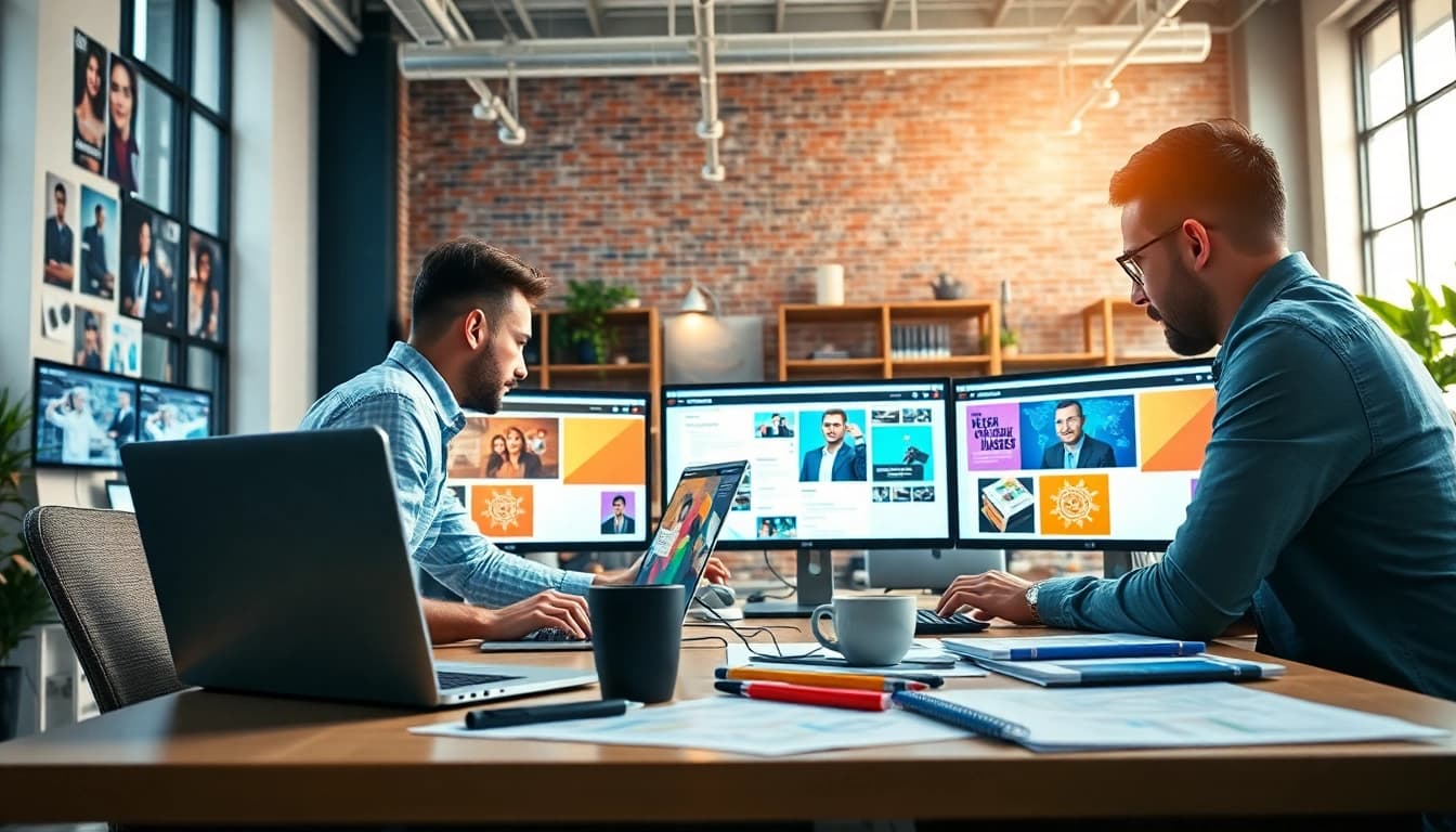 Website erstellen lassen - Kreative Zusammenarbeit in einer modernen Webdesign-Agentur.