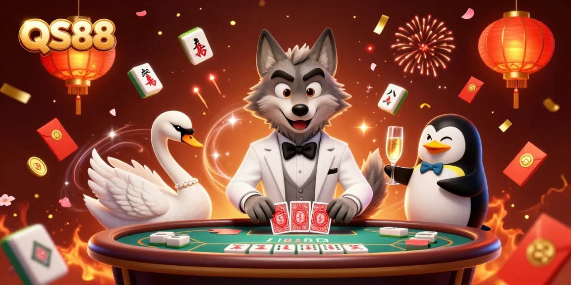 Experience exciting gambling moments at QS88 with interactive card dealing and celebratory atmosphere.