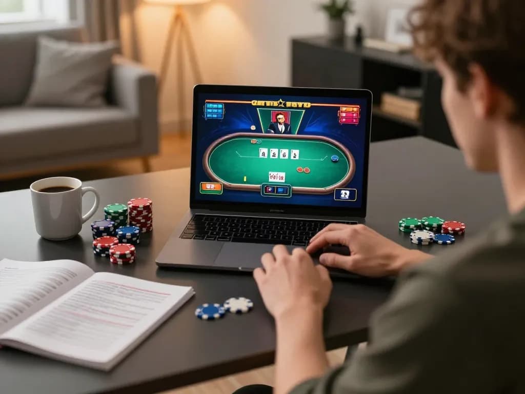 Engaging gaming environment with a player logging in 33win for online poker