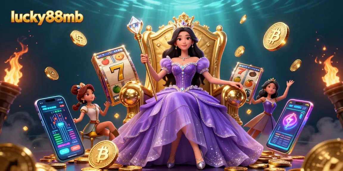 Experience thrilling gameplay at lucky88mb featuring a regal character with a golden scepter in a vibrant casino scene.
