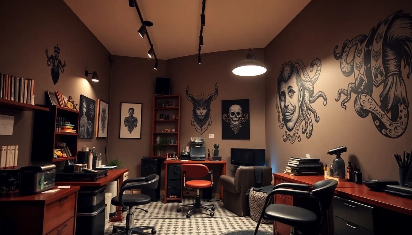 Professionelle Tätowierungen im Tattoo Studio München mit talentierten Künstlern und einer einladenden Atmosphäre.
