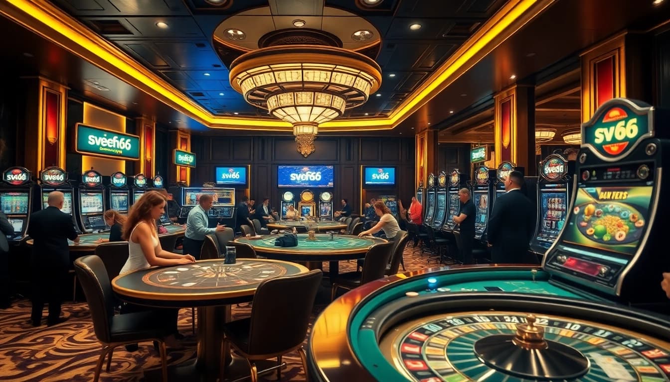 Engage in thrilling games at SV66 đăng nhập with luxurious casino tables and professional dealers.