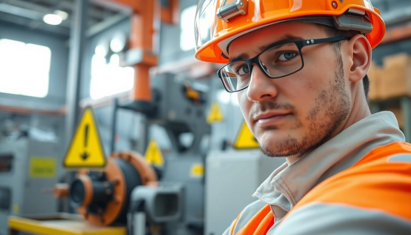 Durchführung der DGUV V3 Prüfung durch einen Techniker in einer Industrieumgebung.