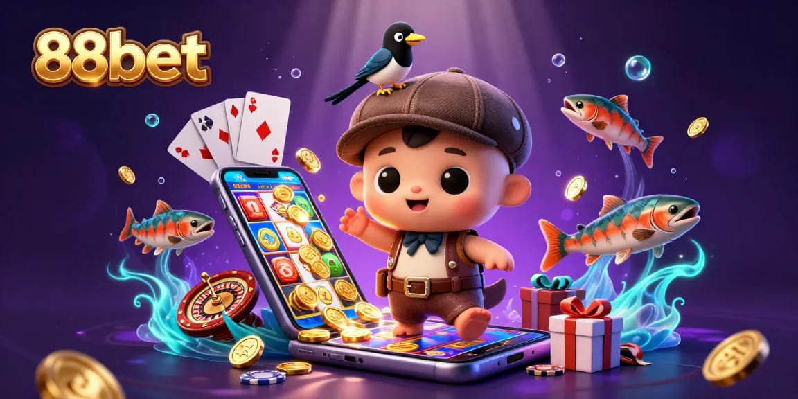 Experience the thrill of winning big at 88bet with vibrant symbols and playful characters.