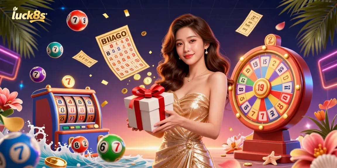 Engage lucky draws and festive rewards at luck8s with a stunning casino atmosphere.