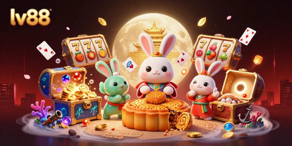 Experience winning thrills with lv88, featuring vibrant gaming elements from a lunar fantasy.