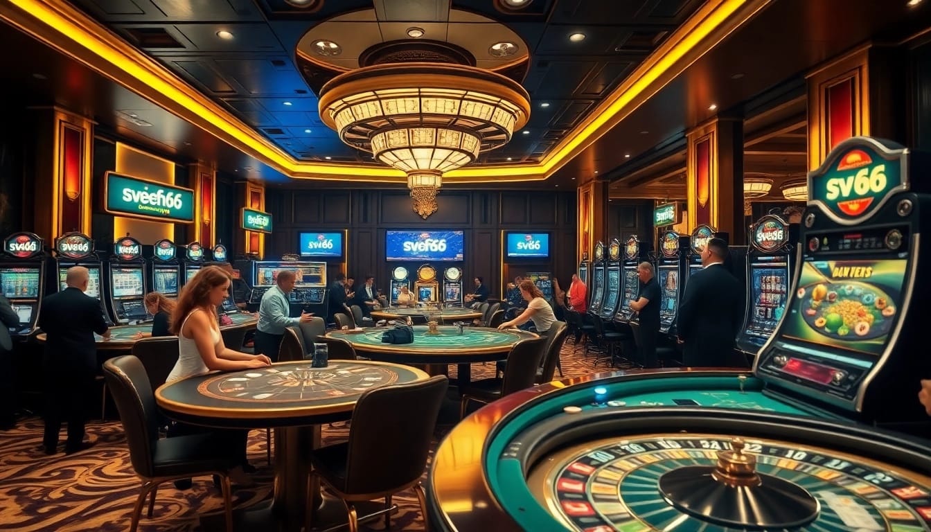 Engage in thrilling games at SV66 đăng nhập with luxurious casino tables and professional dealers.