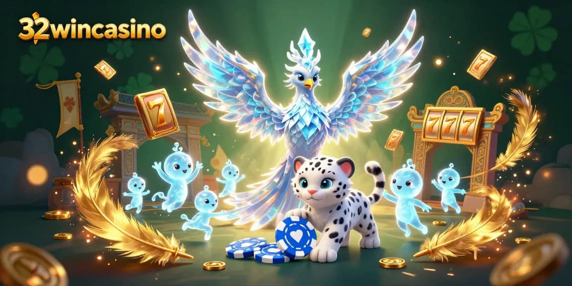 Spin to win at 32wincasino with an enchanting scene filled with vibrant gaming elements.