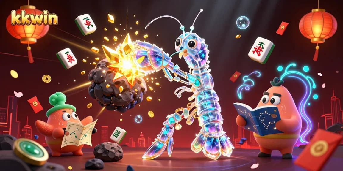 Experience the excitement of kkwin with a dynamic casino scene featuring cartoon characters in action.