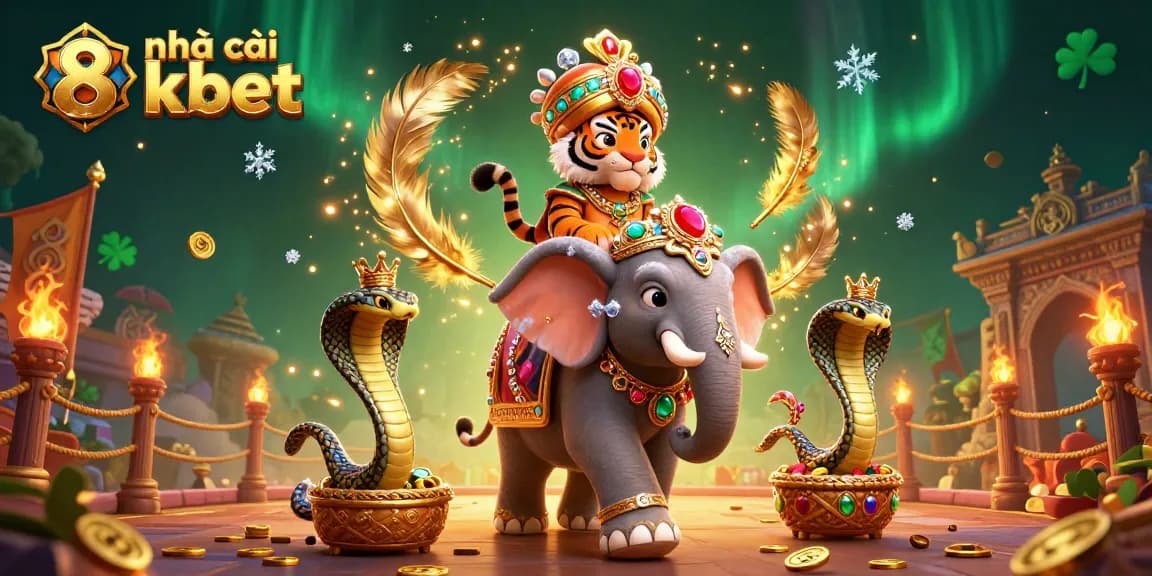 Experience the thrilling action at nhà cái 8kbet with vibrant casino scenes and exciting elements.