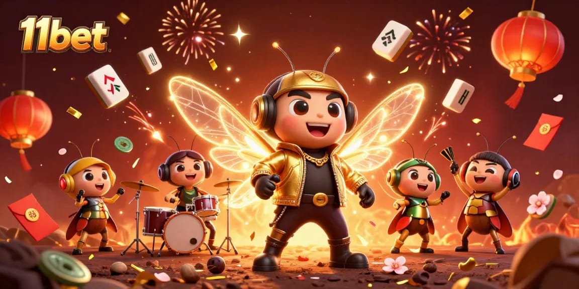 Experience thrilling wins at 11bet with a vibrant casino scene filled with excitement.