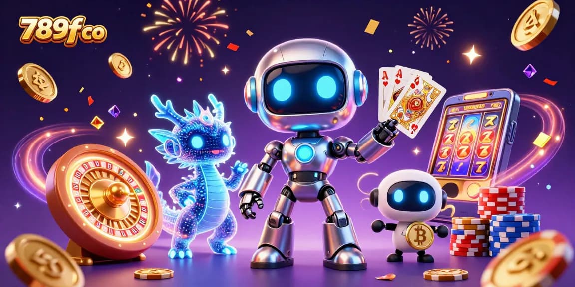 Experience the excitement of 789f co with vibrant 3D casino characters amidst dynamic gaming elements.