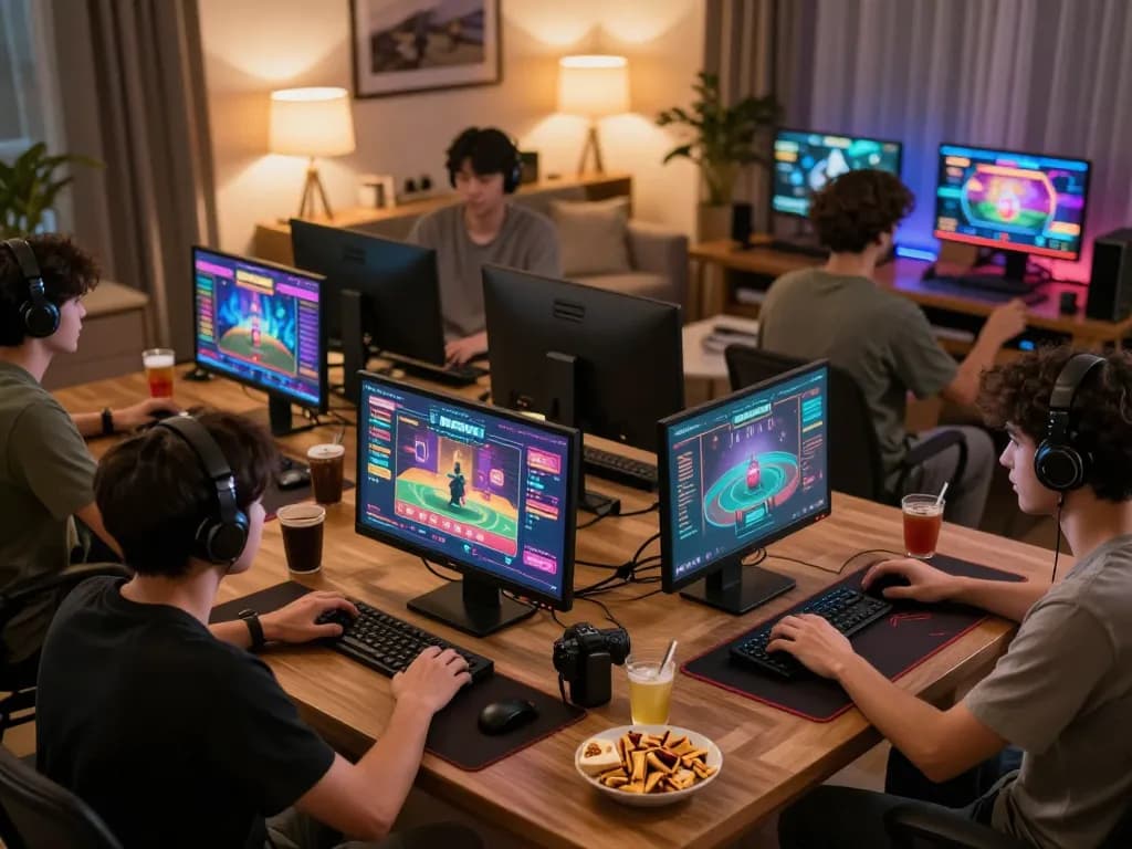 Nohu players enjoying a thrilling game session online with vibrant graphics in a cozy atmosphere.