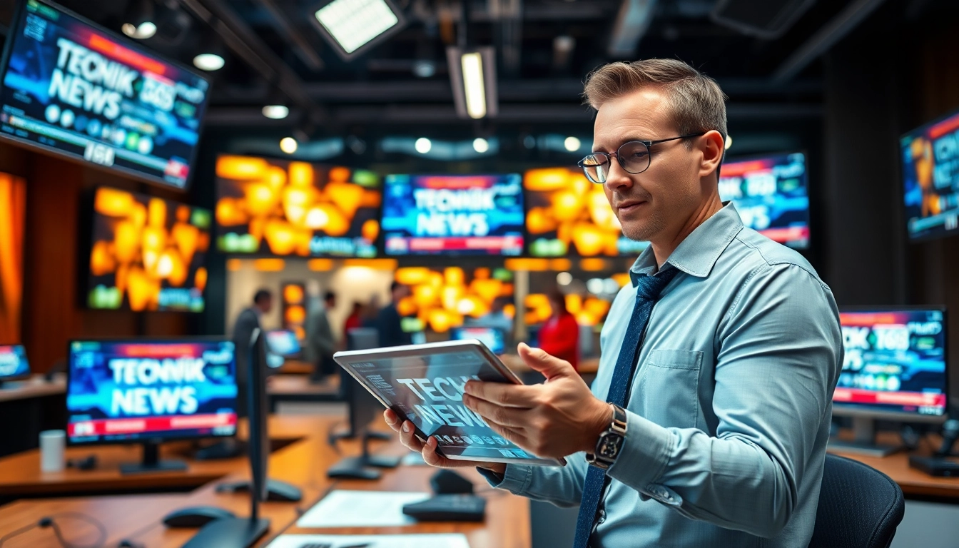Technik News in action: Journalist covers the latest trends in technology.