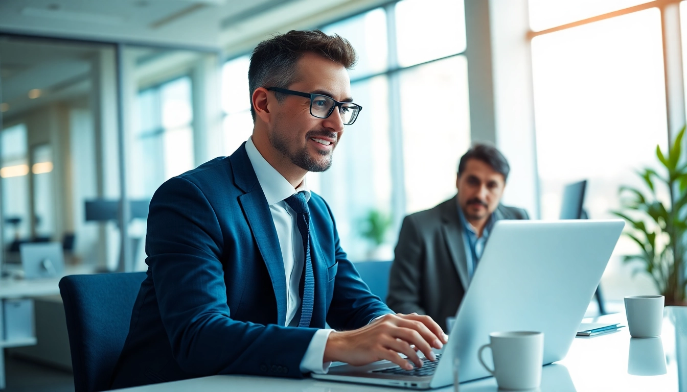 Headhunter Ingenieure in einem modernen Büro im Gespräch mit einem Kandidaten.
