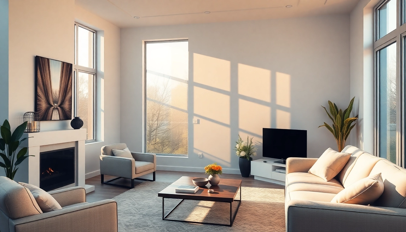 Klimaanlagen kaufen: Stylische Klimaanlage in einem hellen Wohnzimmer für optimale Kühlung.