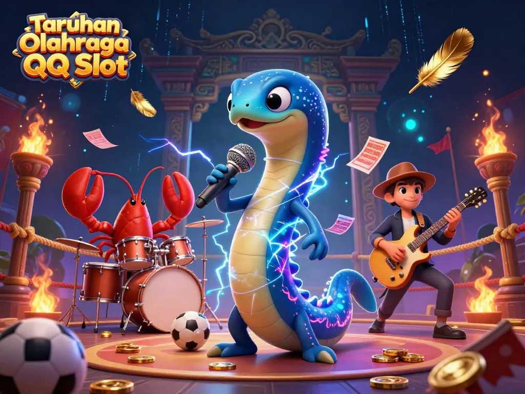 Engage in Taruhan Olahraga QQ Slot with vibrant underwater casino magic and electrifying characters.