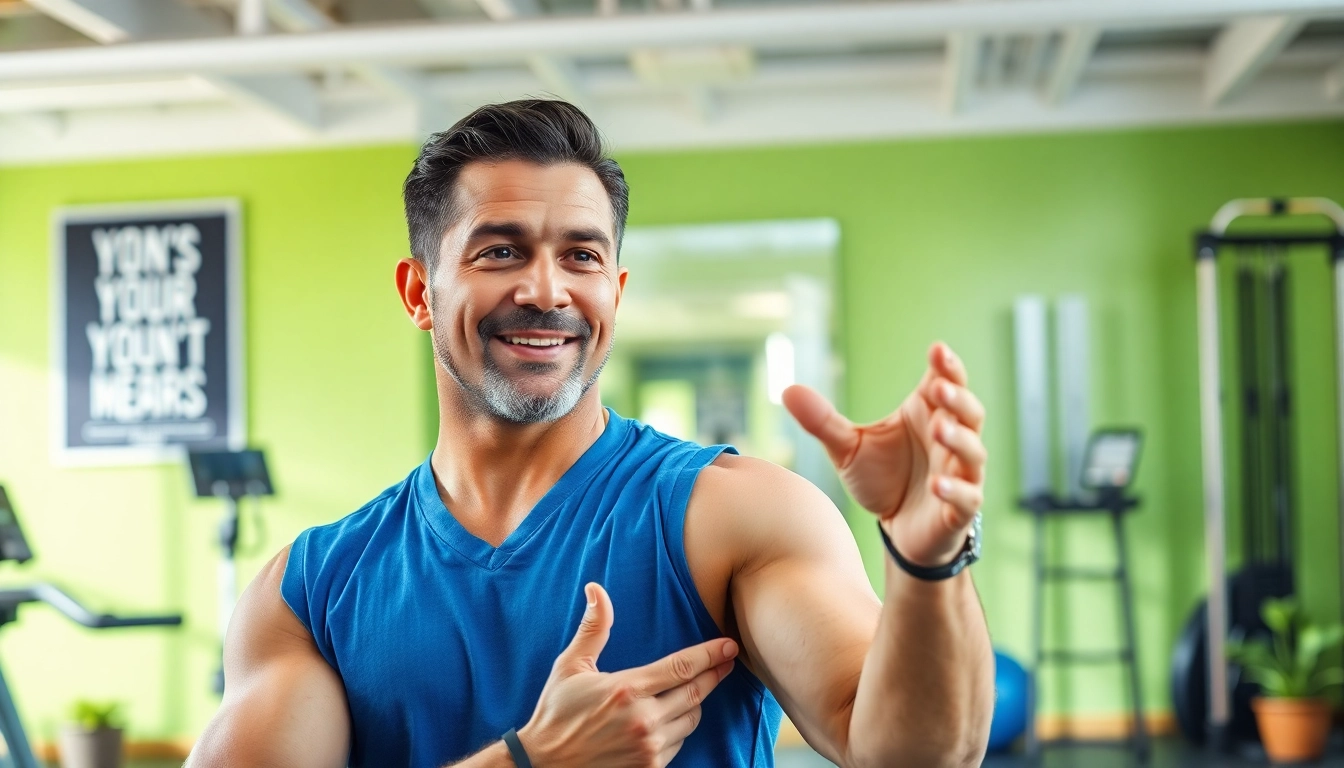 Männergesundheit Tipps für Fitness und Ernährung in einem modernen Fitnessstudio.