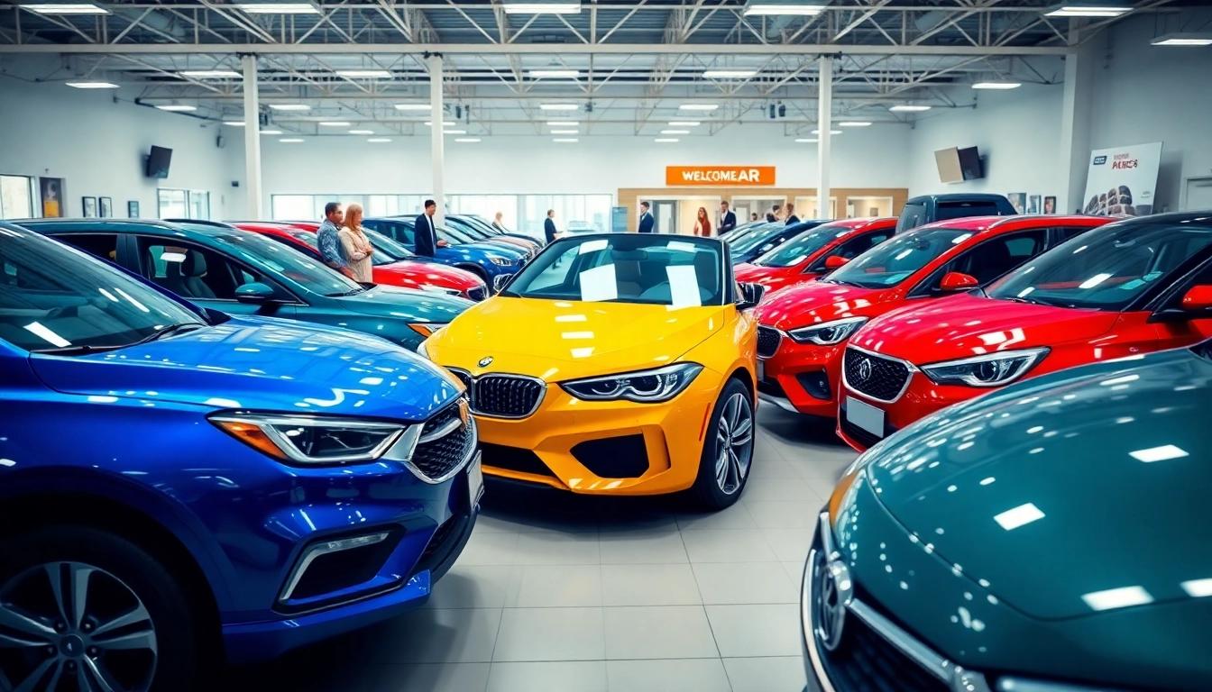 Auto kaufen: Attraktive Auswahl an Fahrzeugen in einem modernen Autohaus.