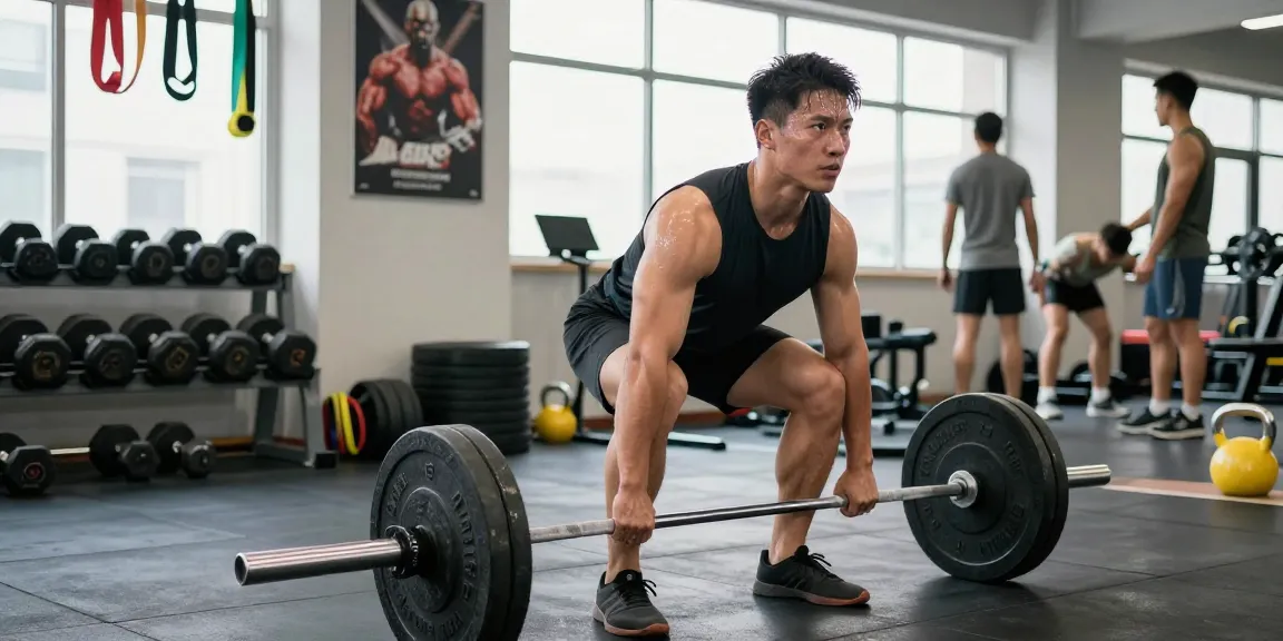 Anabolika Shop – athlete lifting weights in a gym showcasing dedication and strength