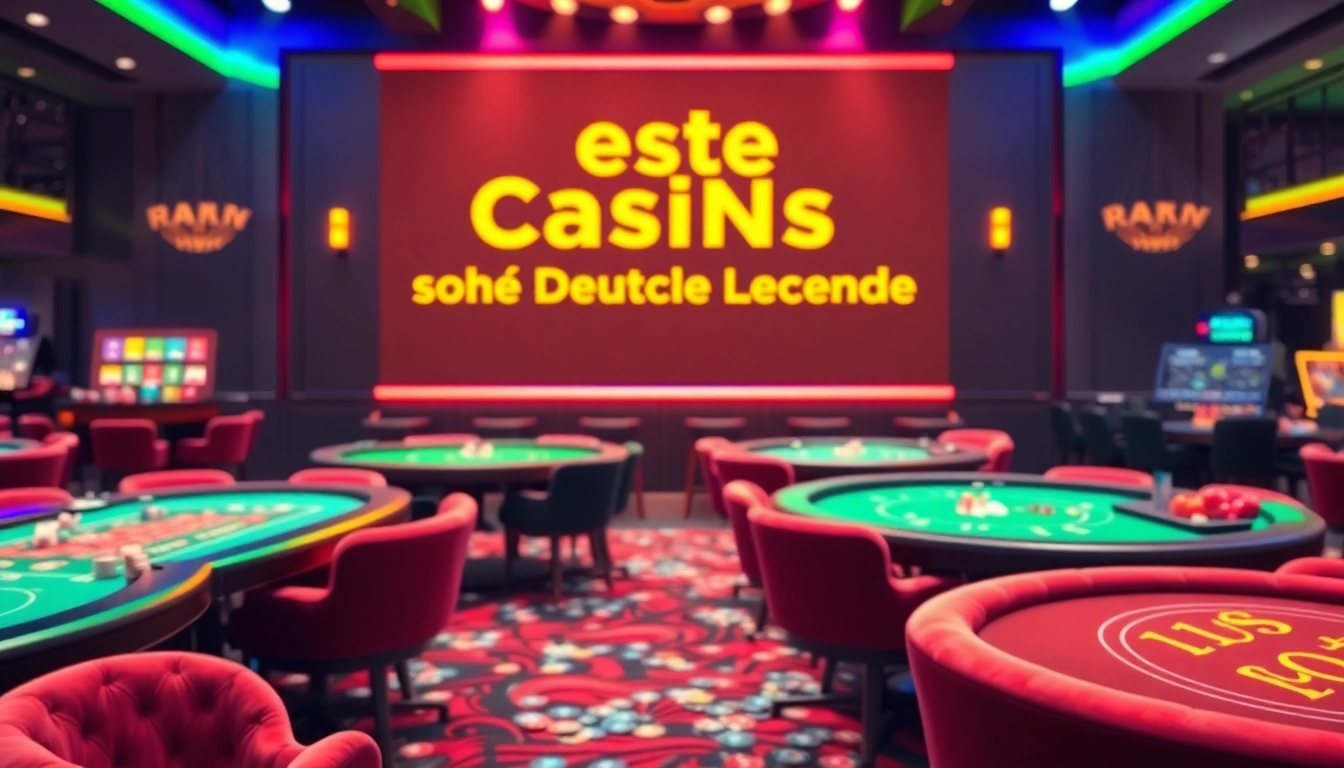 Explore beste casinos ohne deutsche lizenz with vibrant gaming tables and exciting ambiance.