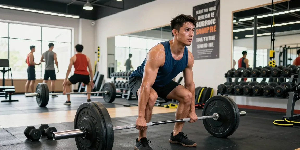 Akra Labs Steroid Shop: Athlet beim Deadlift-Training in modernem Fitnessstudio
