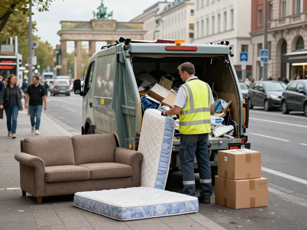 Professioneller Sperrmüll Entrümpelung Berlin Service in urbaner Umgebung.