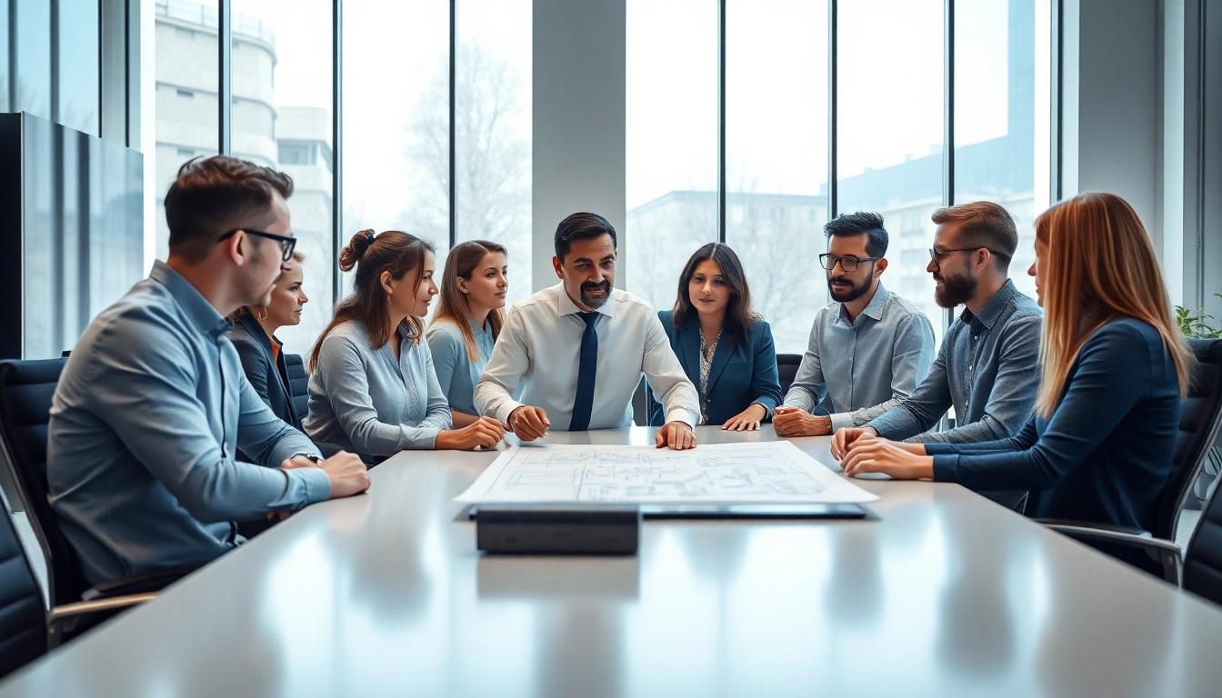 Headhunter Ingenieure leading a professional discussion in a bright office environment
