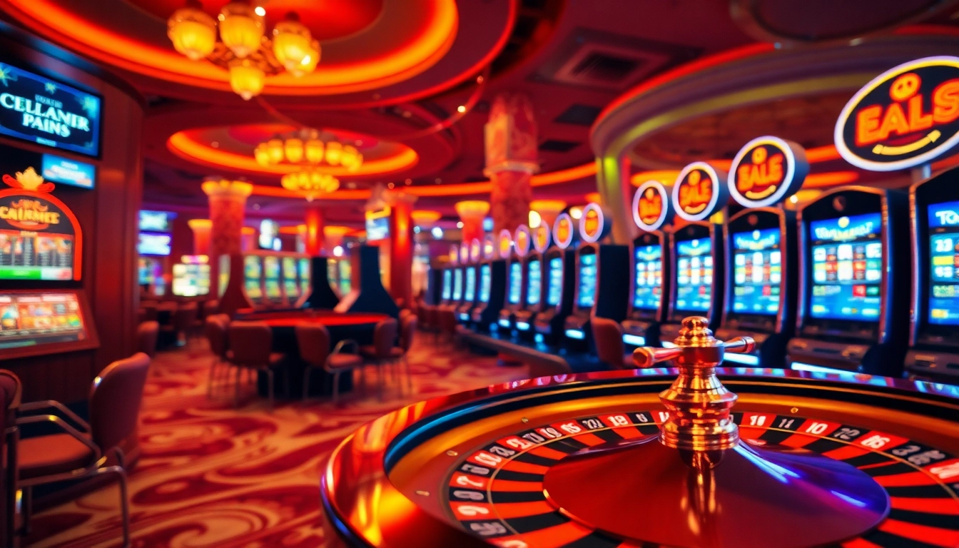 Experience the thrill of casino bonus ohne einzahlung deutschland with engaging slots and roulette in a lively setting.