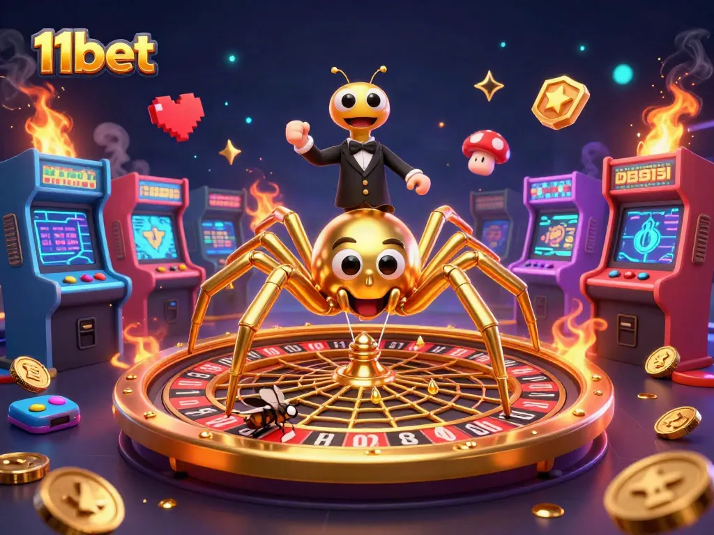Discover exciting gameplay at 11bet while enjoying colorful arcade machines and roulette.
