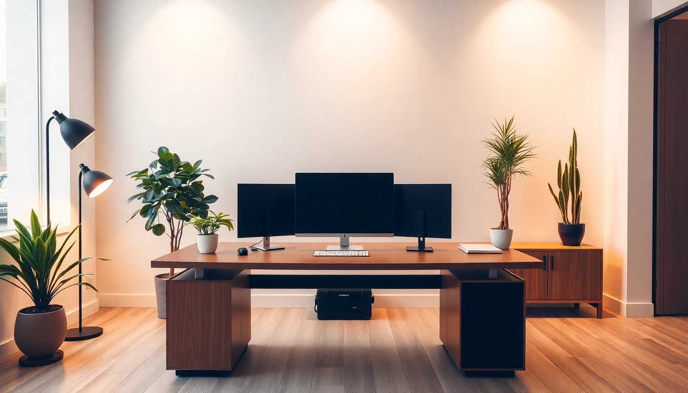 Stellenangebote: A well-lit modern workspace highlighting career opportunities and job applications.
