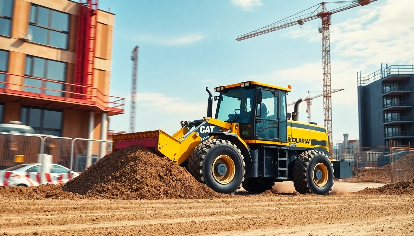 Effizient Radlader mieten Hannover: Radlader in Aktion auf einer Baustelle