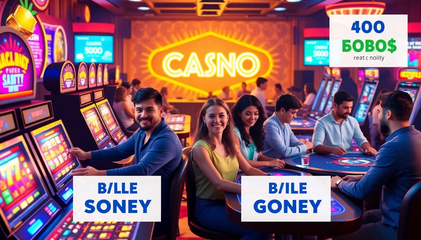 Explore thrilling online casino real money no deposit promotions with diverse players engaging in exciting games.