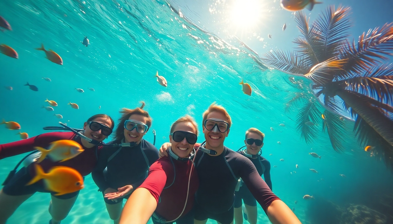 Tauchen lernen Mexiko: Taucher erkunden das klare, türkisfarbene Wasser und die bunten Korallenriffe.