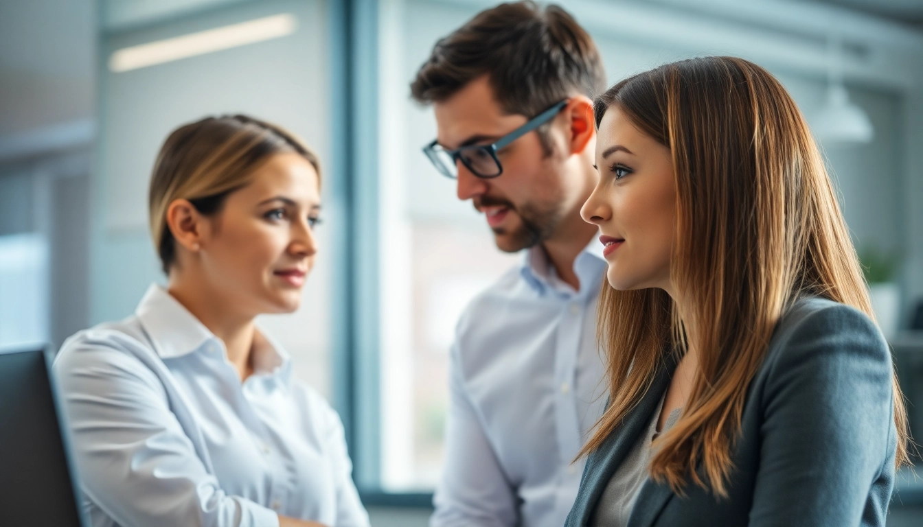 Headhunter IT assesses candidates in a professional office environment with engaging atmosphere.