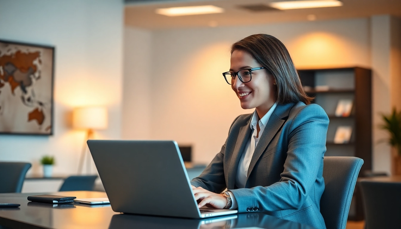 Professioneller Headhunter Schweiz in einem modernen Büro, freundlich und einladend.