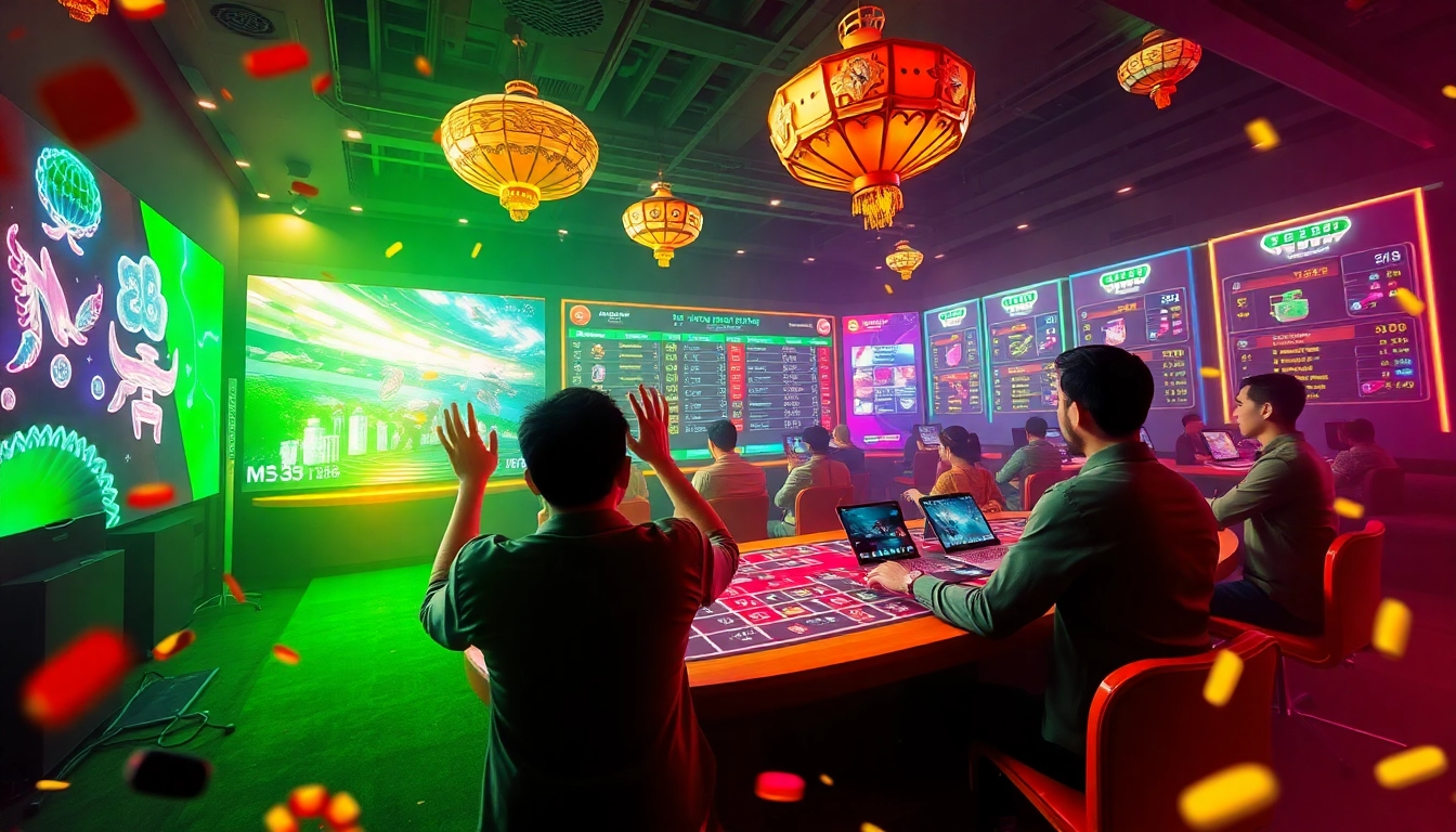 Engaging tài xỉu 789club online gaming scene with enthusiastic players.