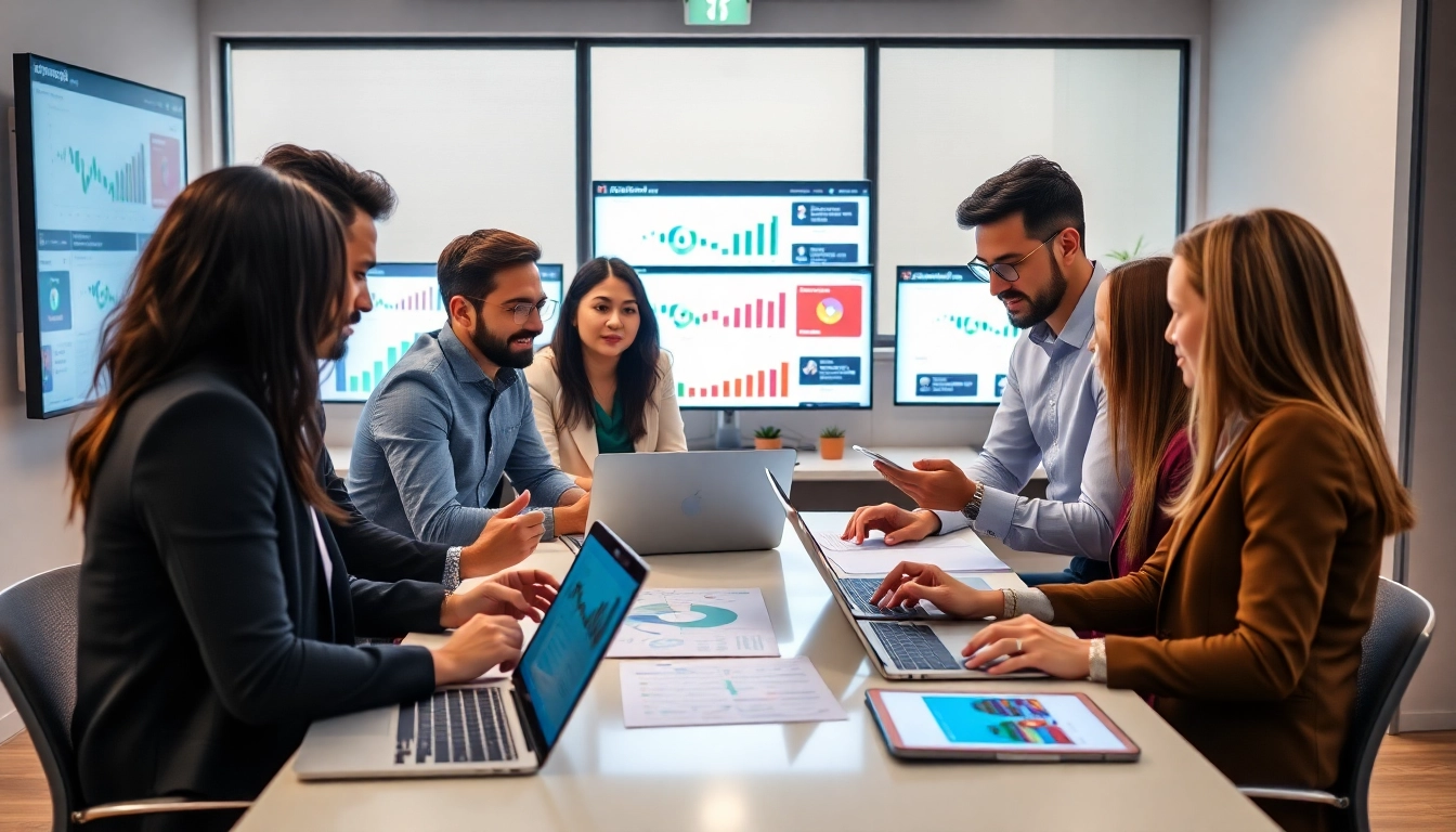 Fachkundige amazon marketing agentur plant kreative Kampagnen in einem modernen Büro.