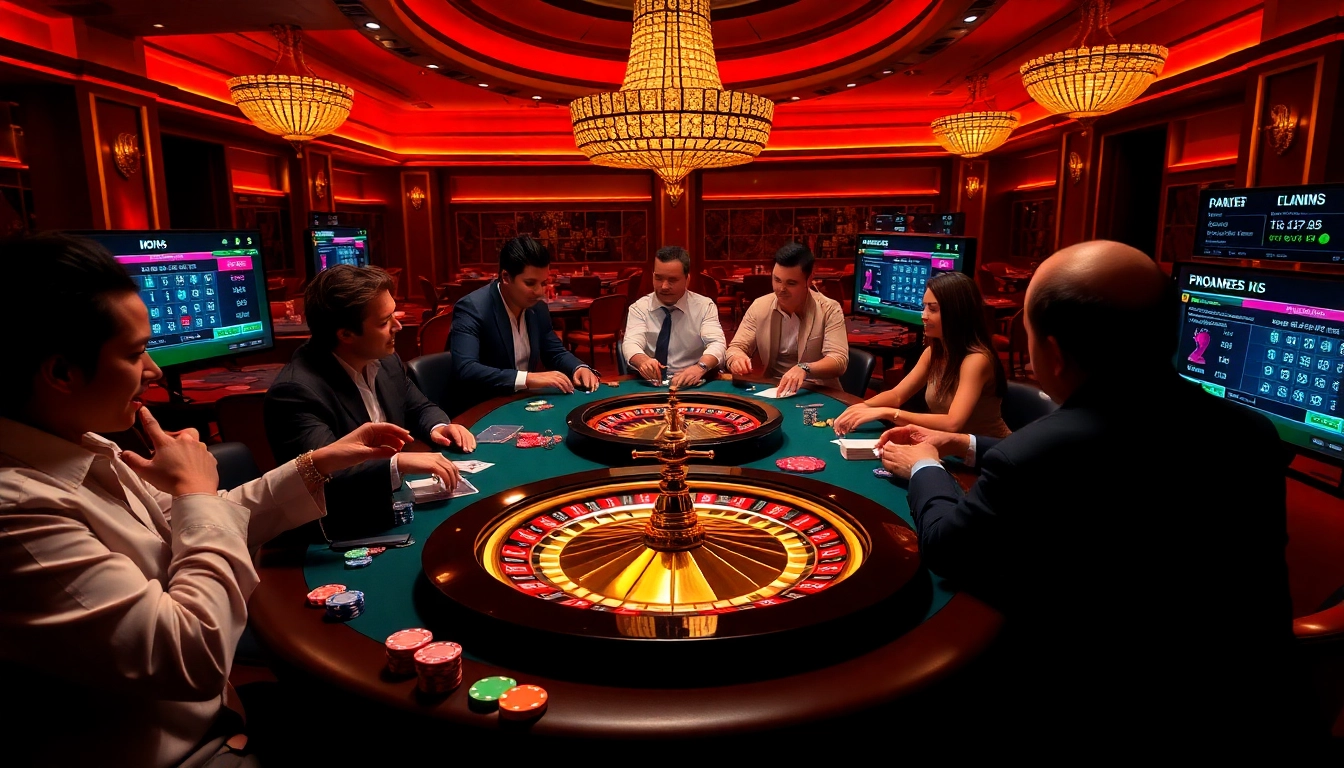 Experience the excitement of gambling at https://c168.today/ with a thrilling poker game scene featuring colorful chips and intense gameplay.