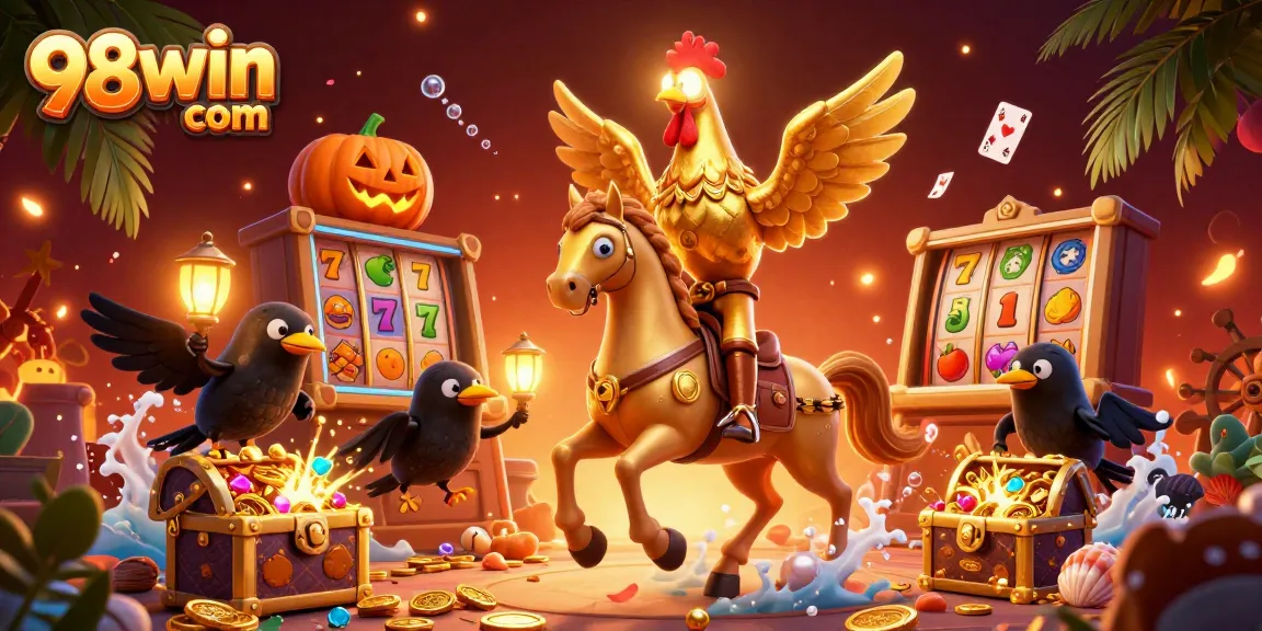 Join the excitement at 98win com, where colorful slot symbols bring thrilling action to life.