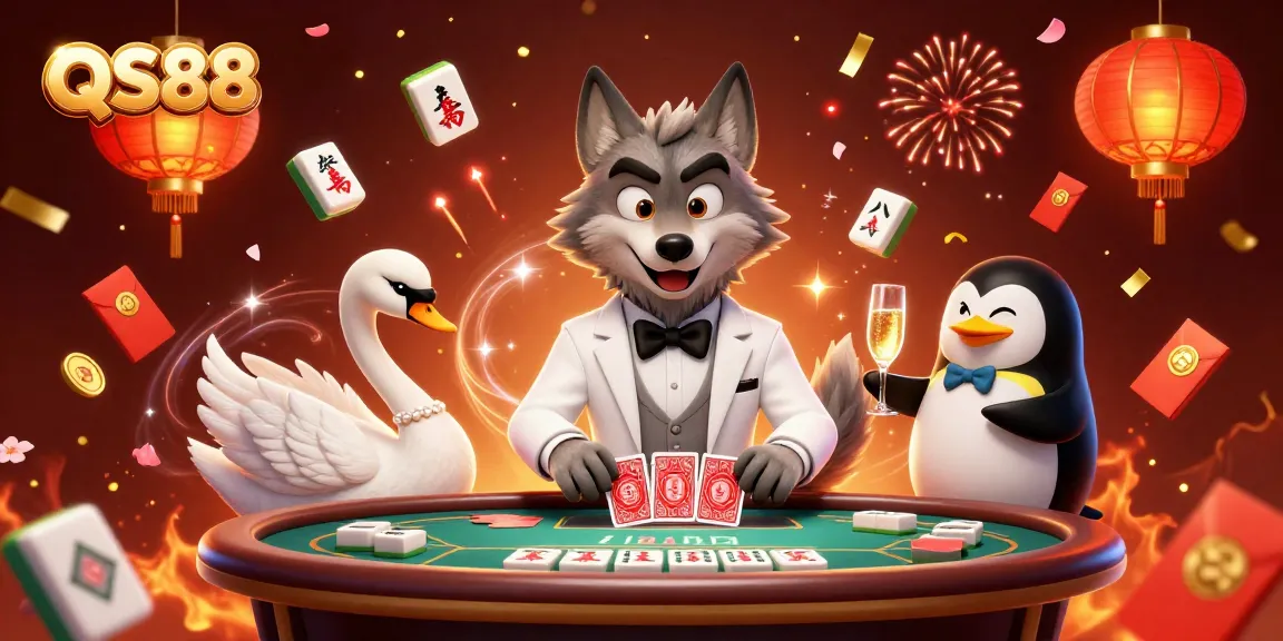 Experience exciting gambling moments at QS88 with interactive card dealing and celebratory atmosphere.